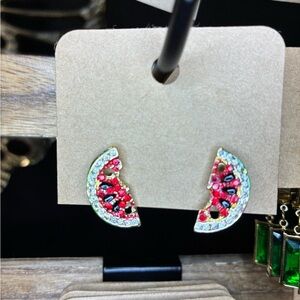 Watermelon Slice Earrings